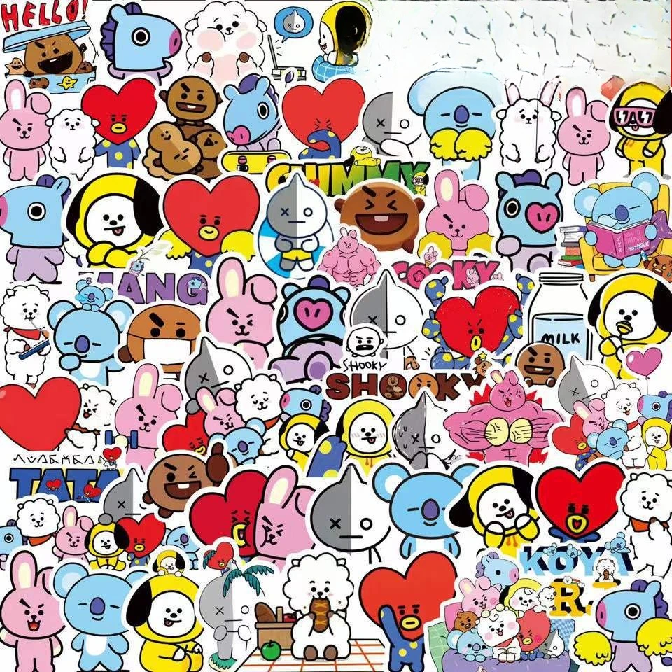 Kawaii BT21 Stickers Suitcases - Evoker Cosplay Prop review and price