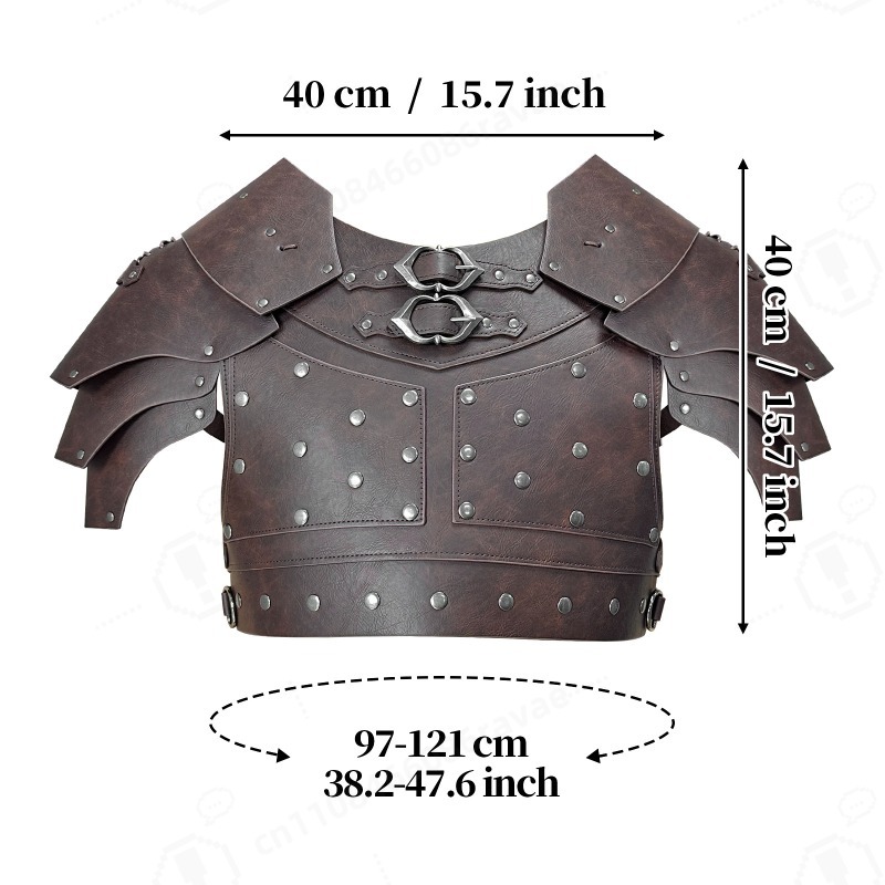 Medieval Studded Shoulder Ches - Cosplay Prop review and price