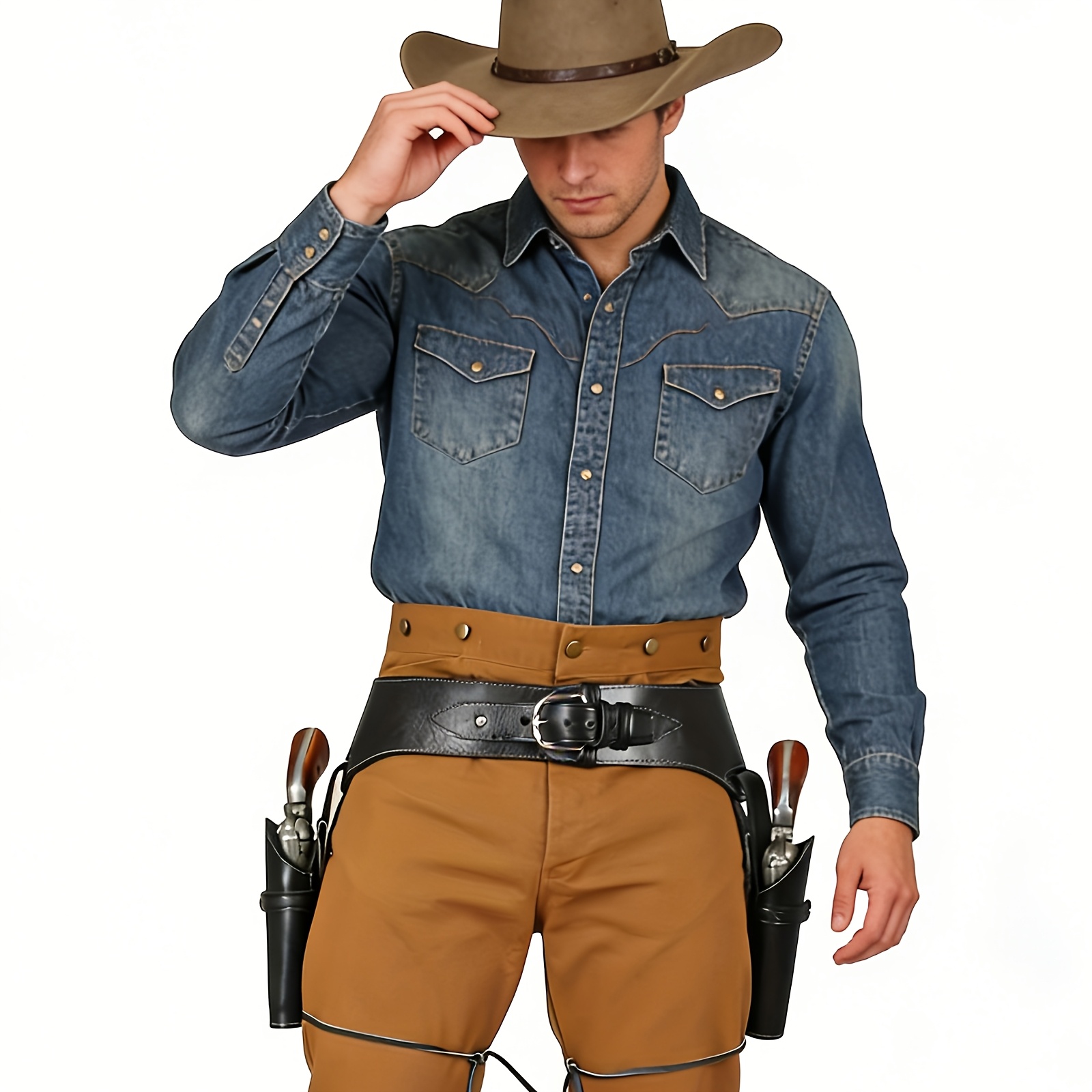 Vintage West Cowboy Thigh Hols - Cosplay Prop Pistol review and price