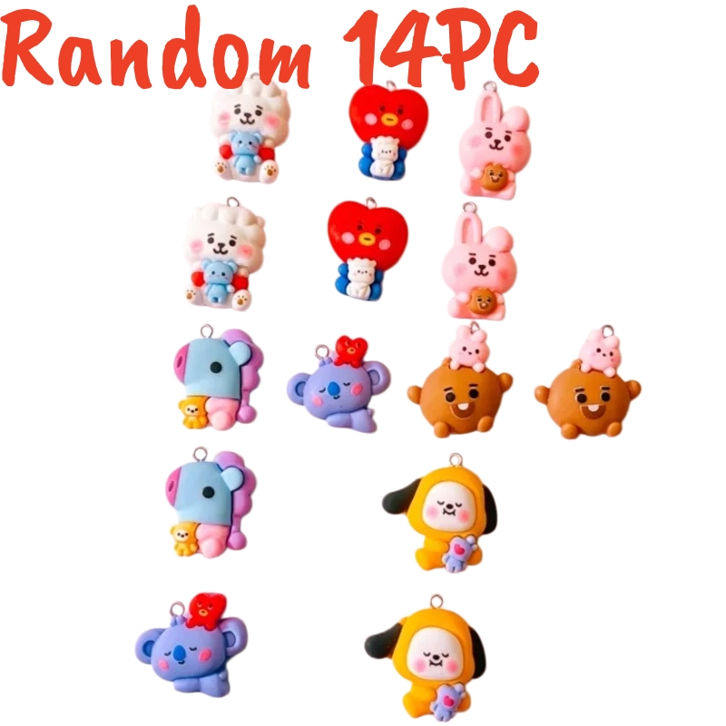 100PCS BT21 Resin Charms DIY C - Cosplay Prop Making review and price